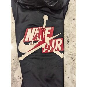 Air Jordan Sweatpants Youth Boys Size L 12/13 Black Graphic Print Logo Athletic